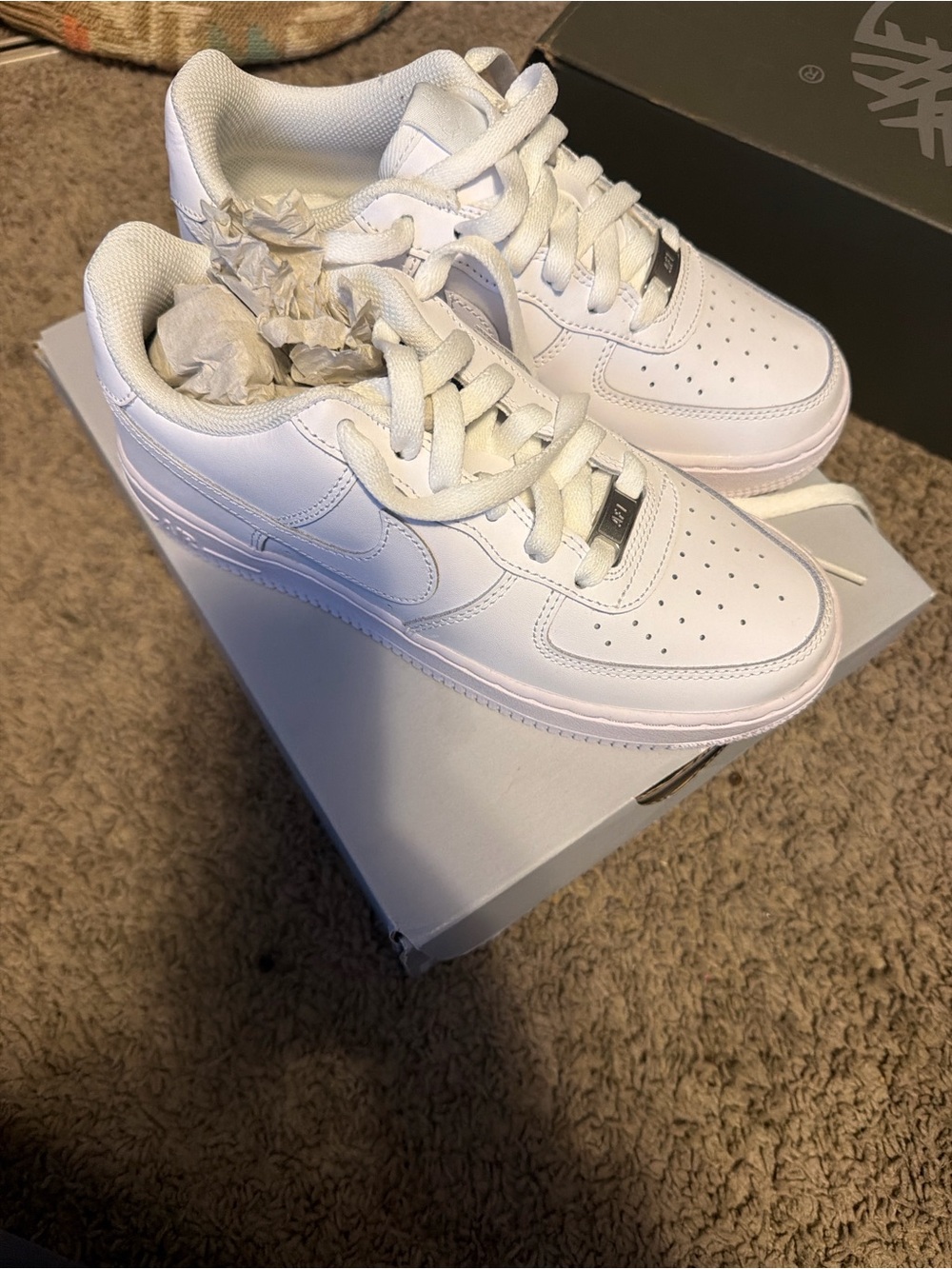 Nike Kids White Low-Top Sneakers